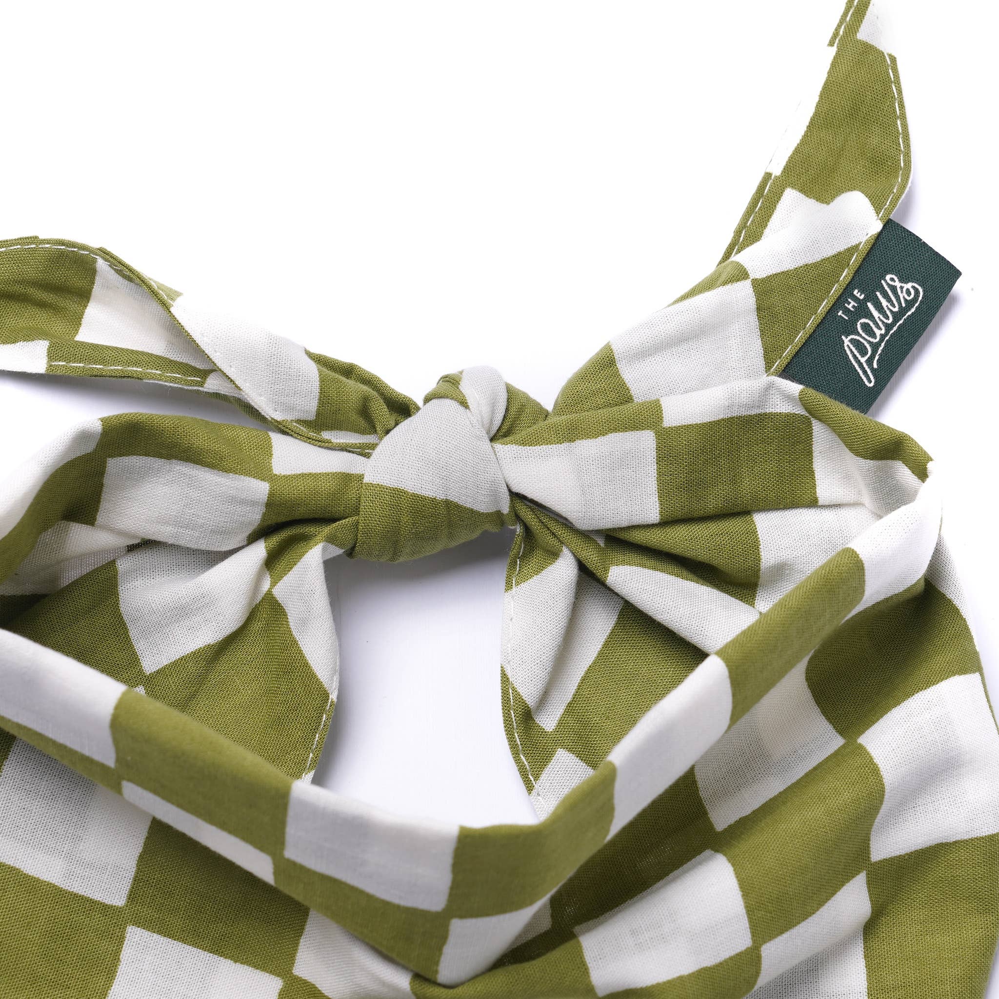 Bandana pour chien - Damier Vert