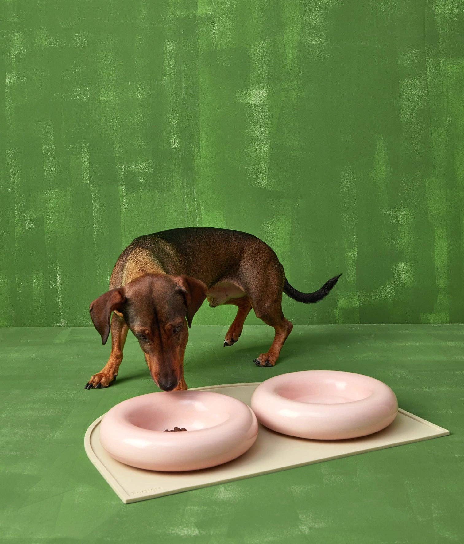 Gamelle en céramique rose pour chien M