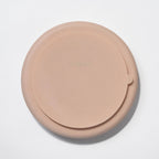 Gamelle anti-glouton silicone Ronde Rose poudré