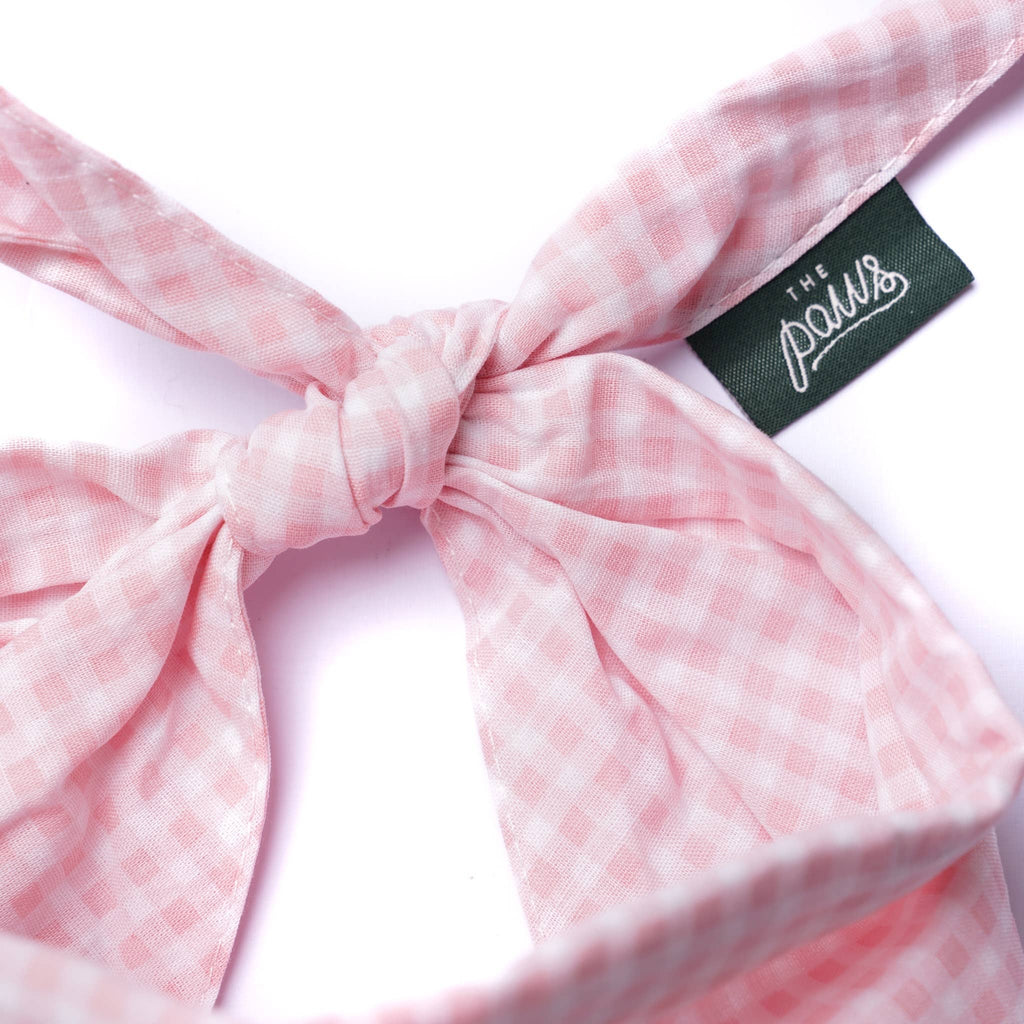 Bandana pour chien - Vichy Rose