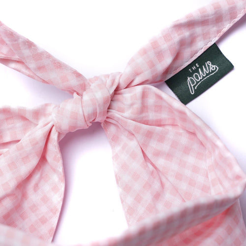 Bandana pour chien - Vichy Rose