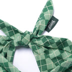 Bandana pour chien - Tartan vert