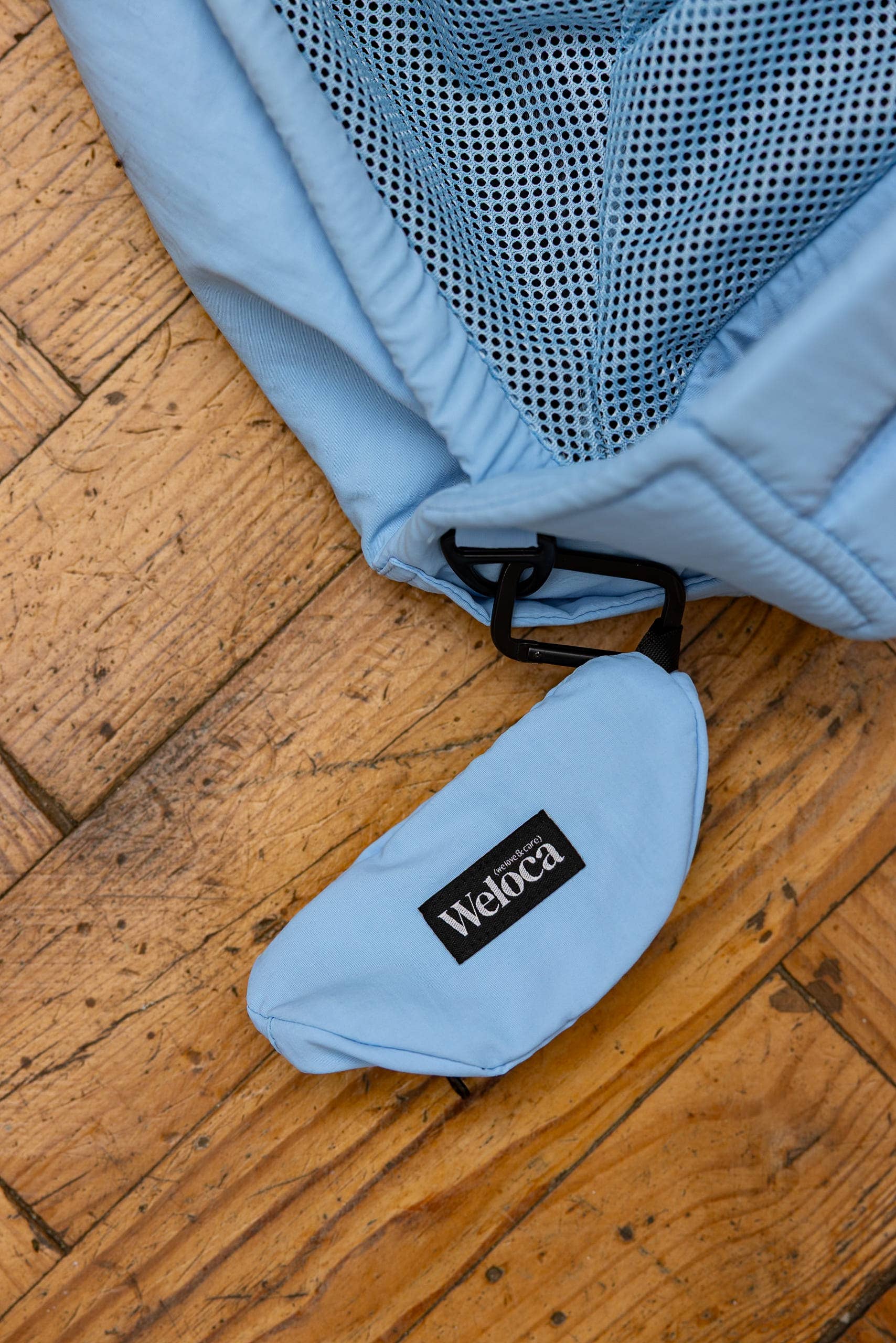 Sac de transport en bandoulière bleu