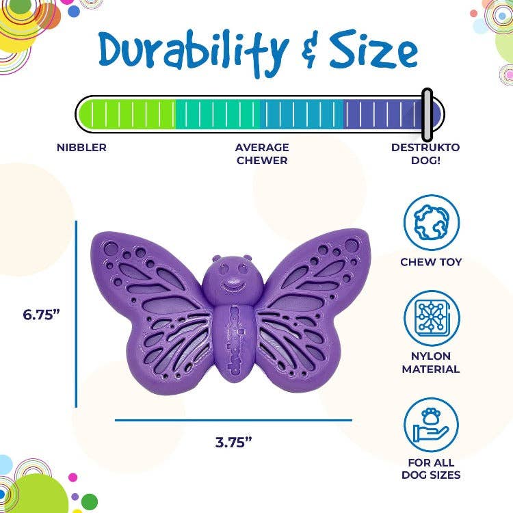 Jouet à mâcher Papillon en nylon résistant