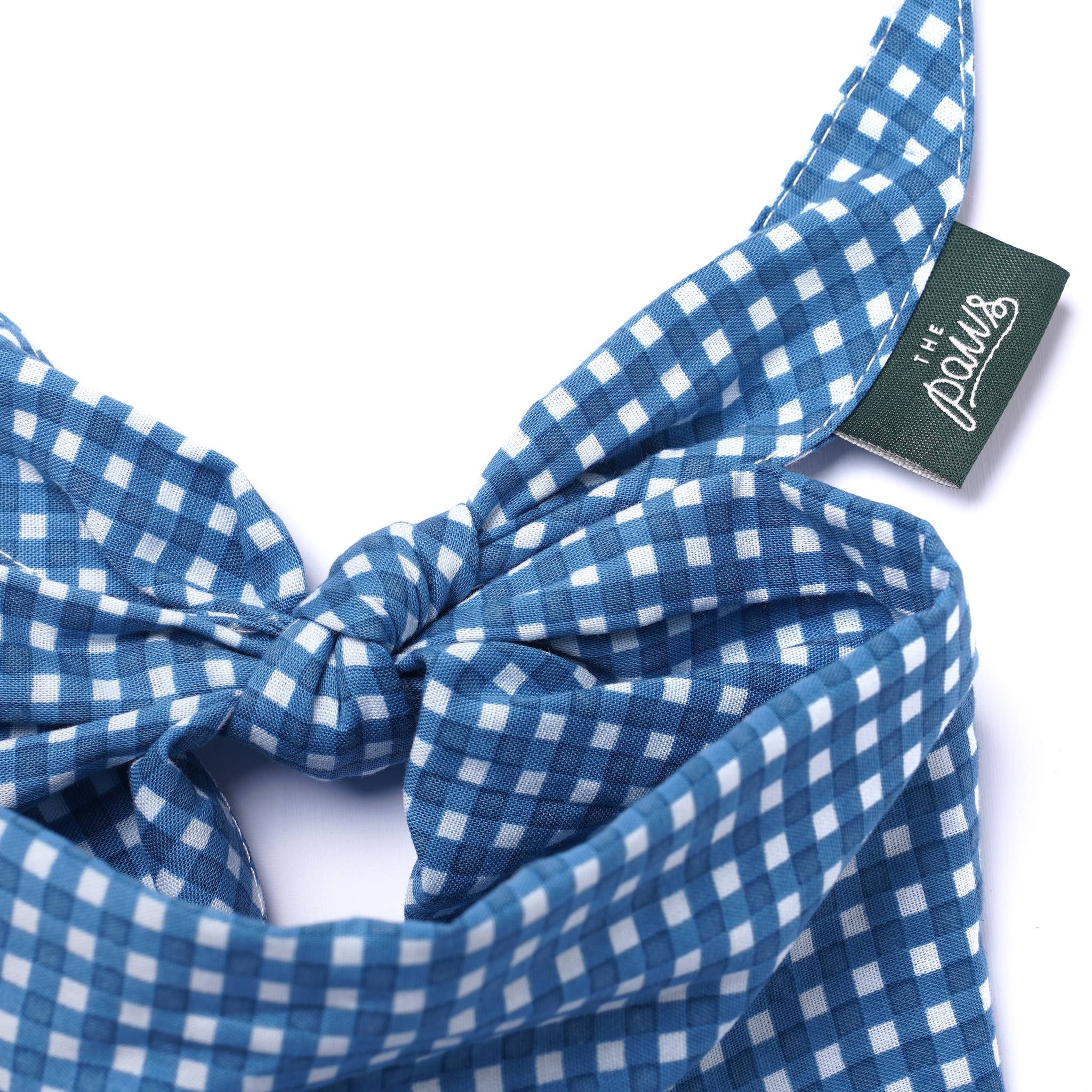 Bandana pour chien - Vichy Bleu
