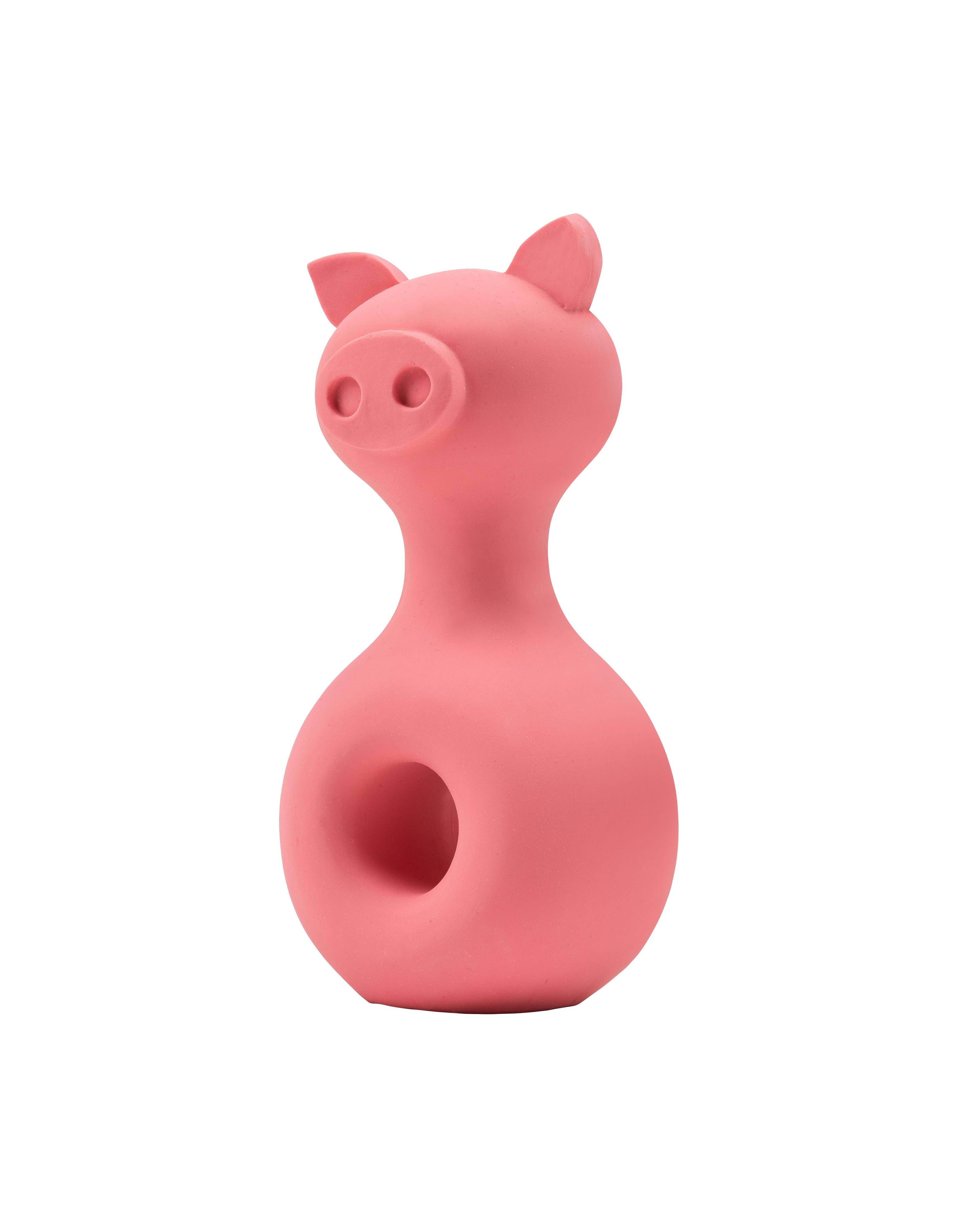 Jouet à mâcher en latex avec pouic - Pig