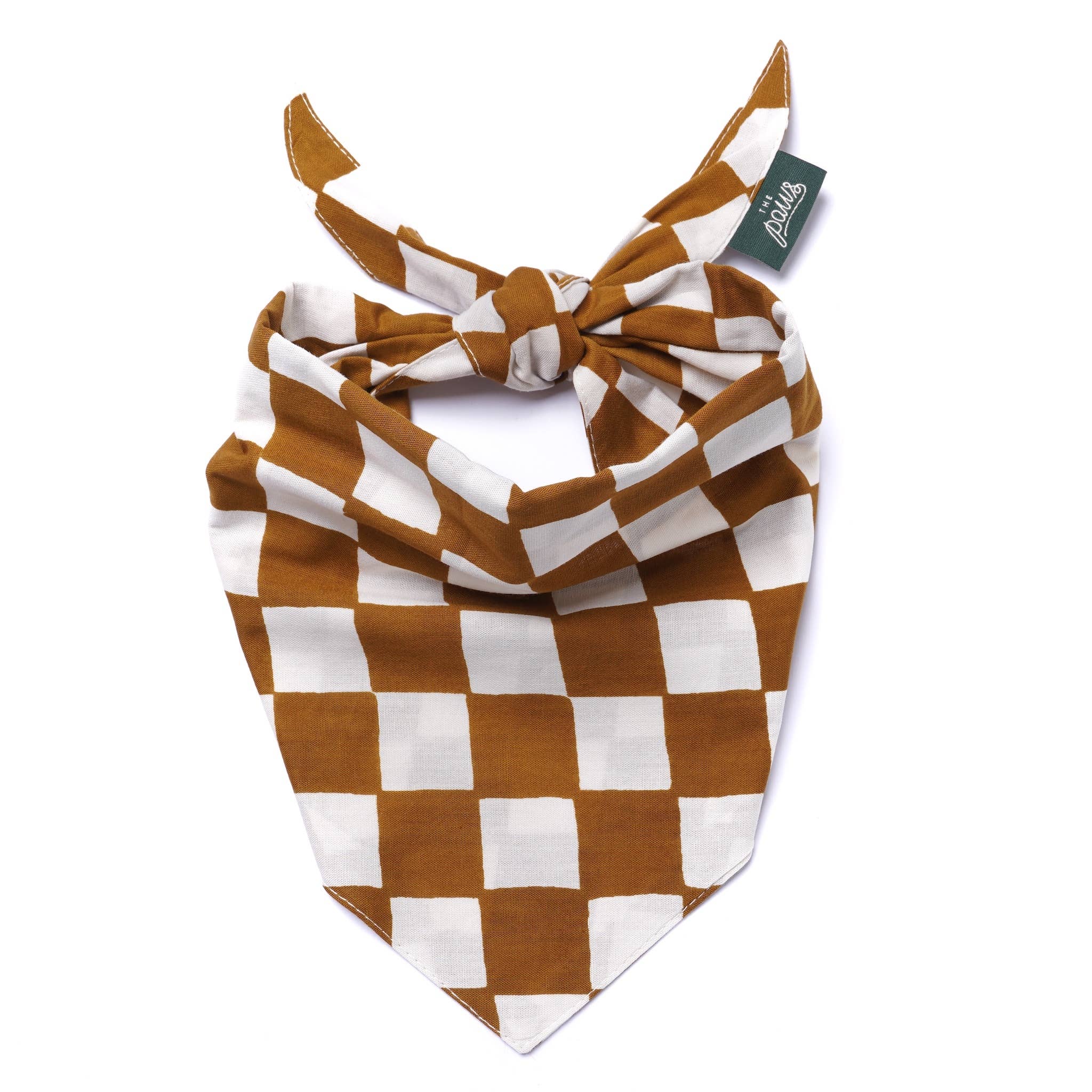 Bandana pour chien - Damier chocolat
