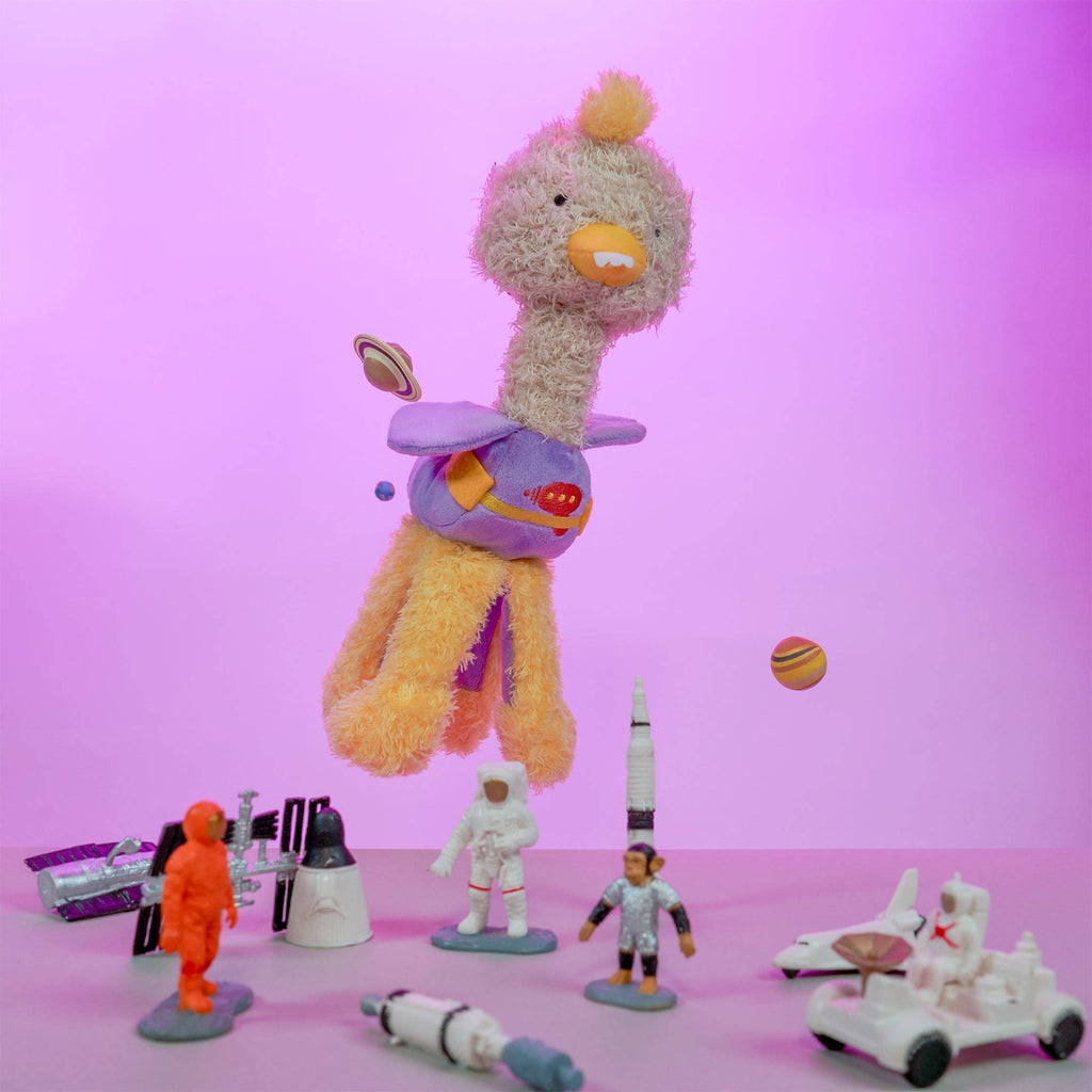 Jouet peluche - Autruche habillée