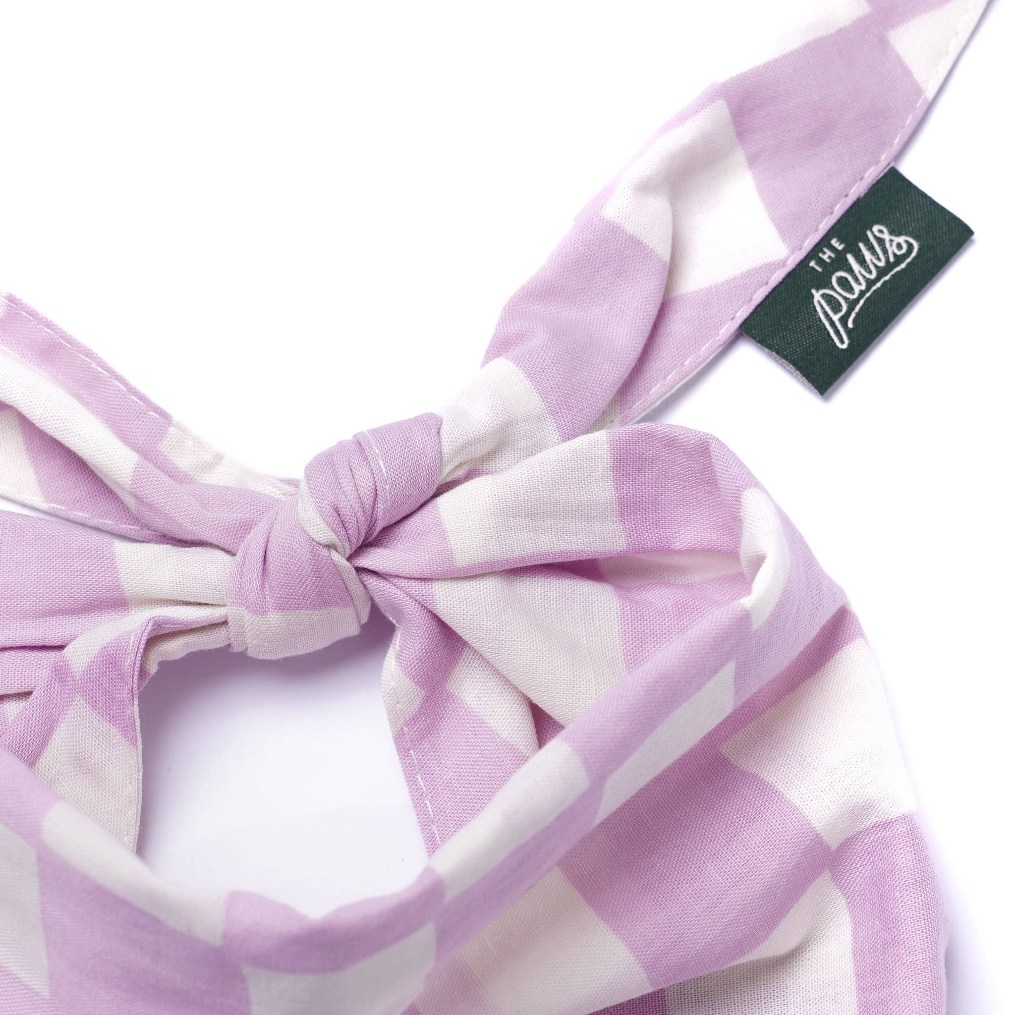 Bandana pour chien - Damier Lilas