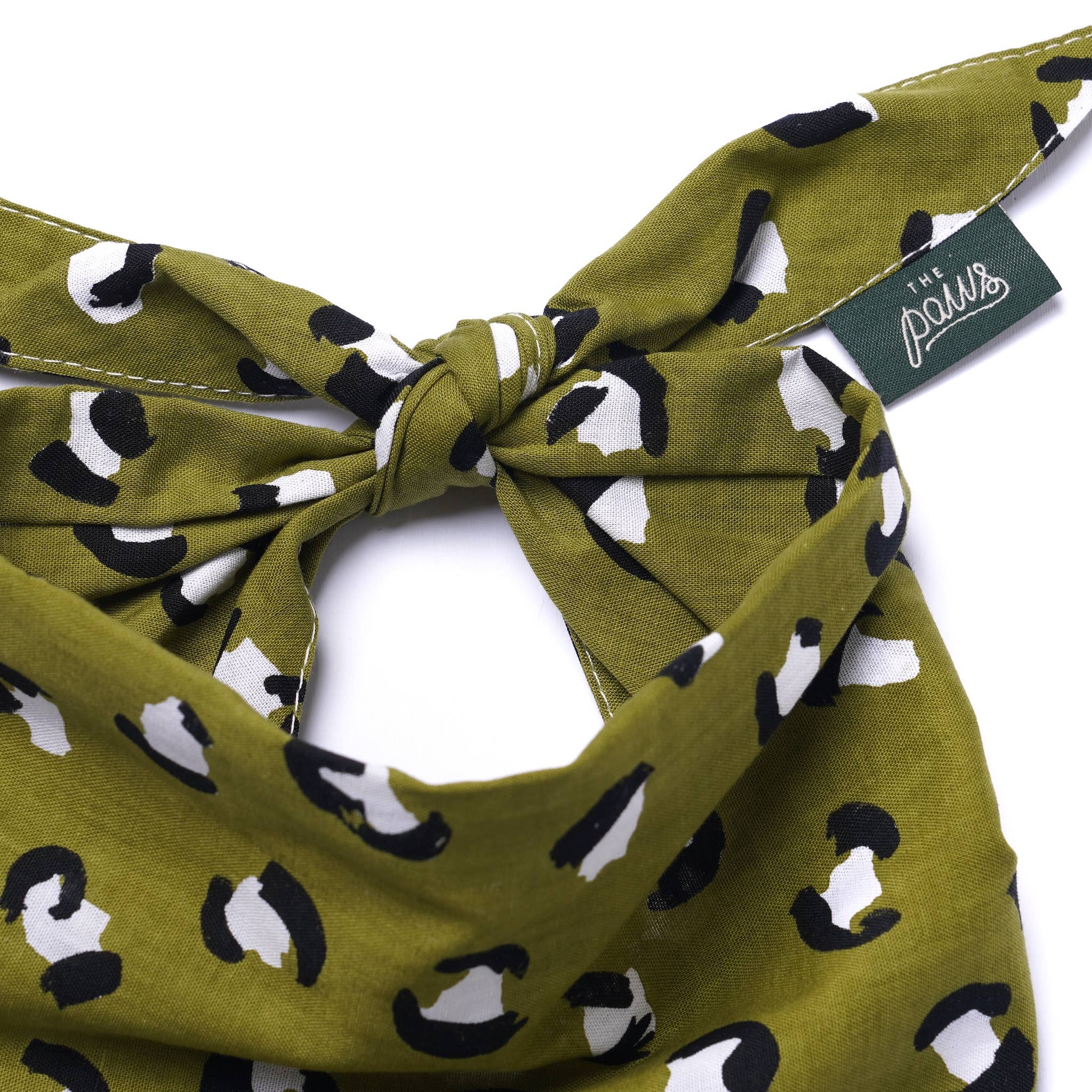 Bandana pour chien - Léopard kaki