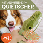 Jouet pour chien robuste avec couineur - Crocodile