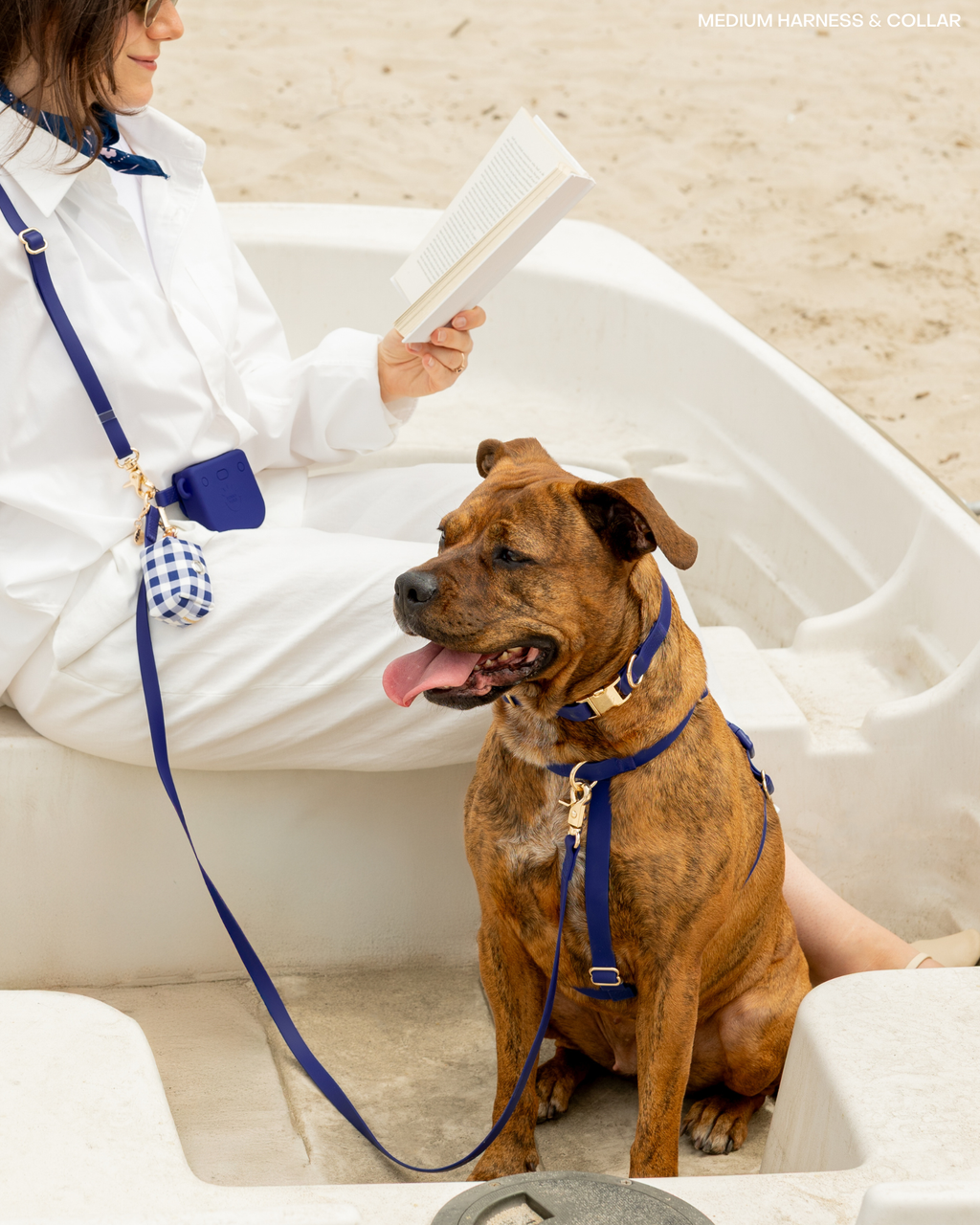 Harnais pour chien imperméable - Bleu marine