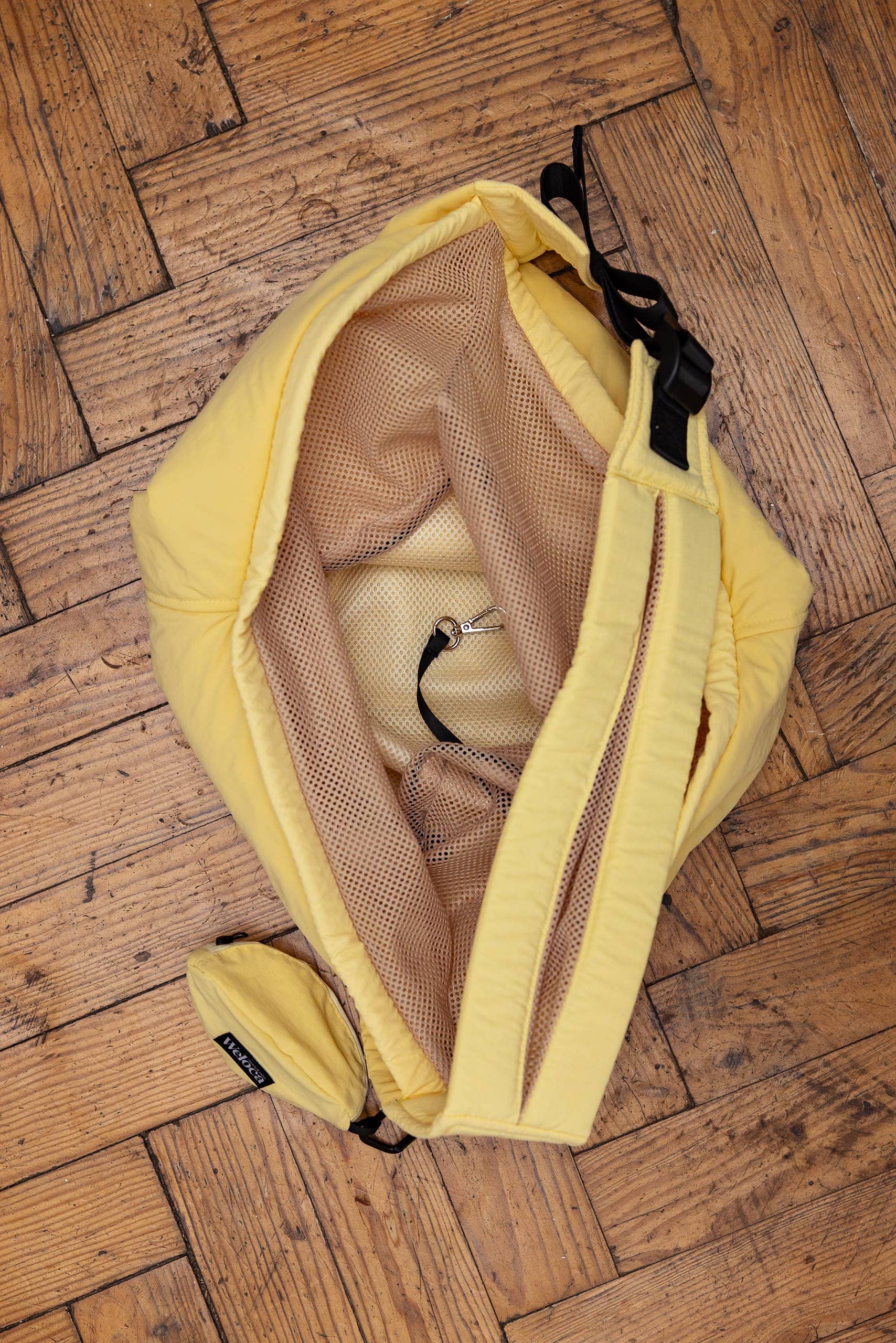 Sac de transport en bandoulière jaune