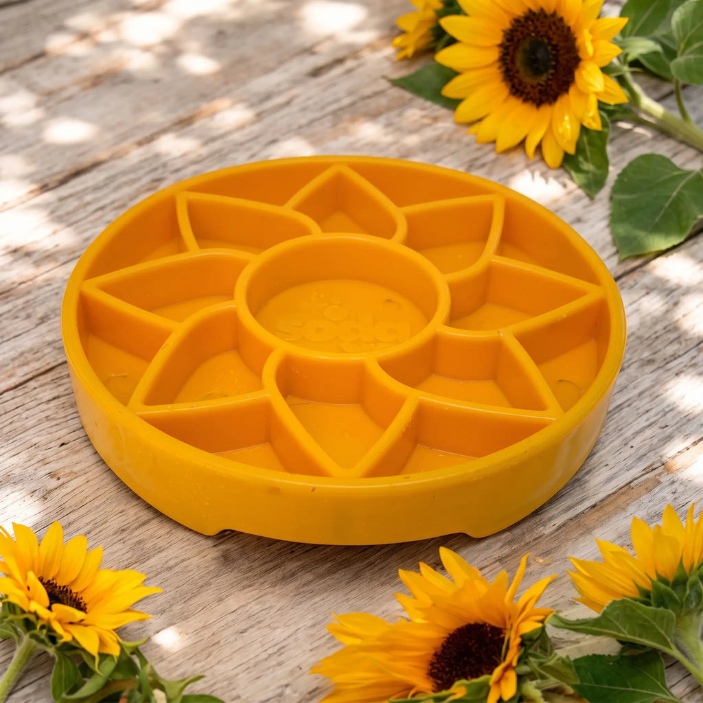 Gamelle anti-glouton rigide - Tournesol