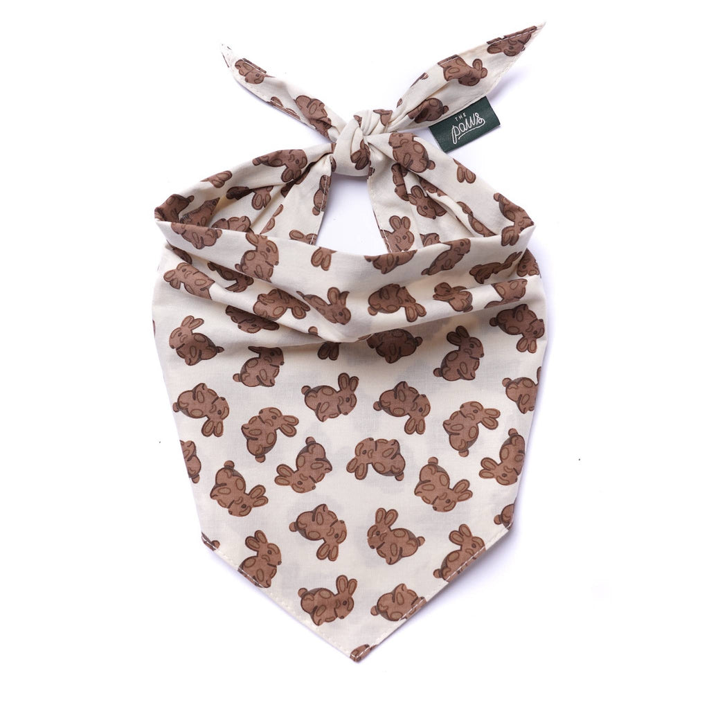Bandana pour chien - Lapin chocolat