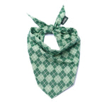 Bandana pour chien - Tartan vert