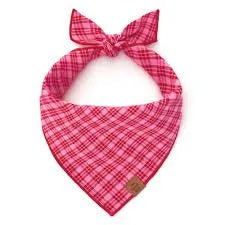 Bandana pour chien - Carreaux de Saint-Valentin