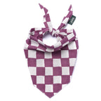 Bandana pour chien - Carreaux violet