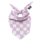 Bandana pour chien - Damier Lilas
