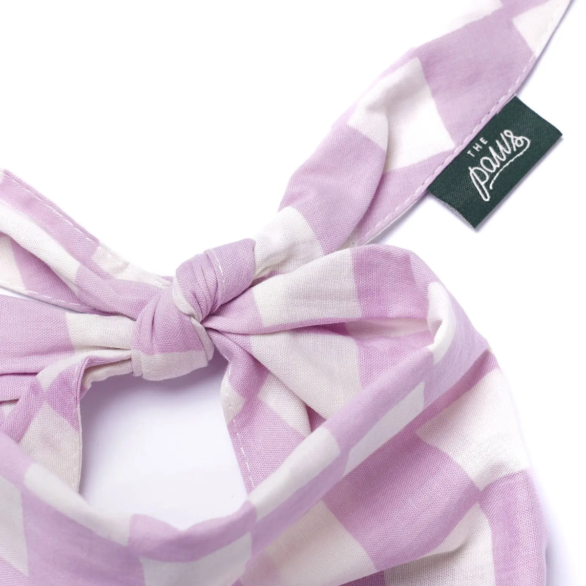 Bandana pour chien - Damier Lilas