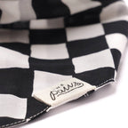 Bandana pour chien - Damier noir et blanc