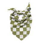 Bandana pour chien - Damier Vert