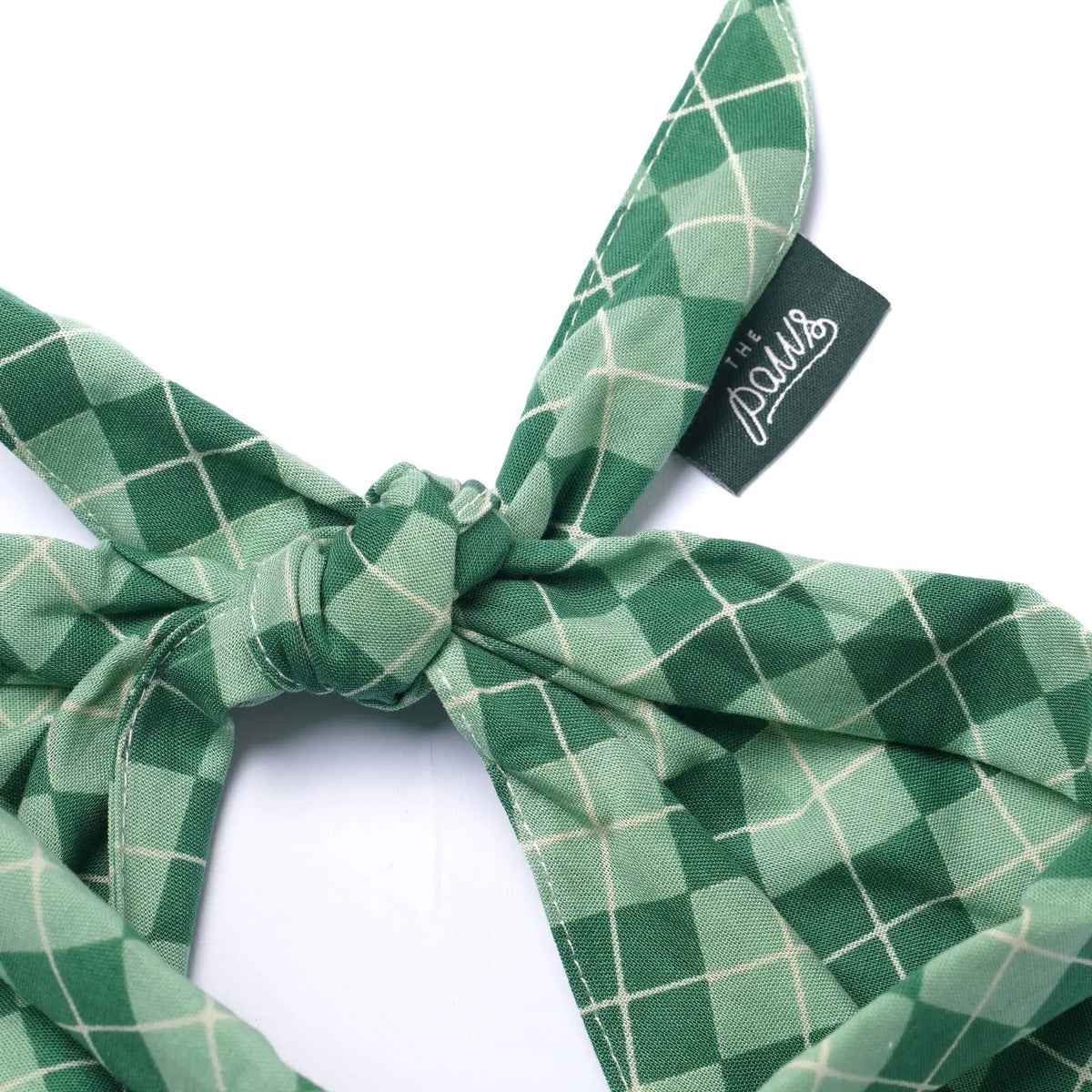 Bandana pour chien - Tartan vert