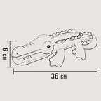 Jouet pour chien robuste avec couineur - Crocodile