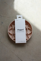 Gamelle anti-glouton silicone Ronde Rose poudré