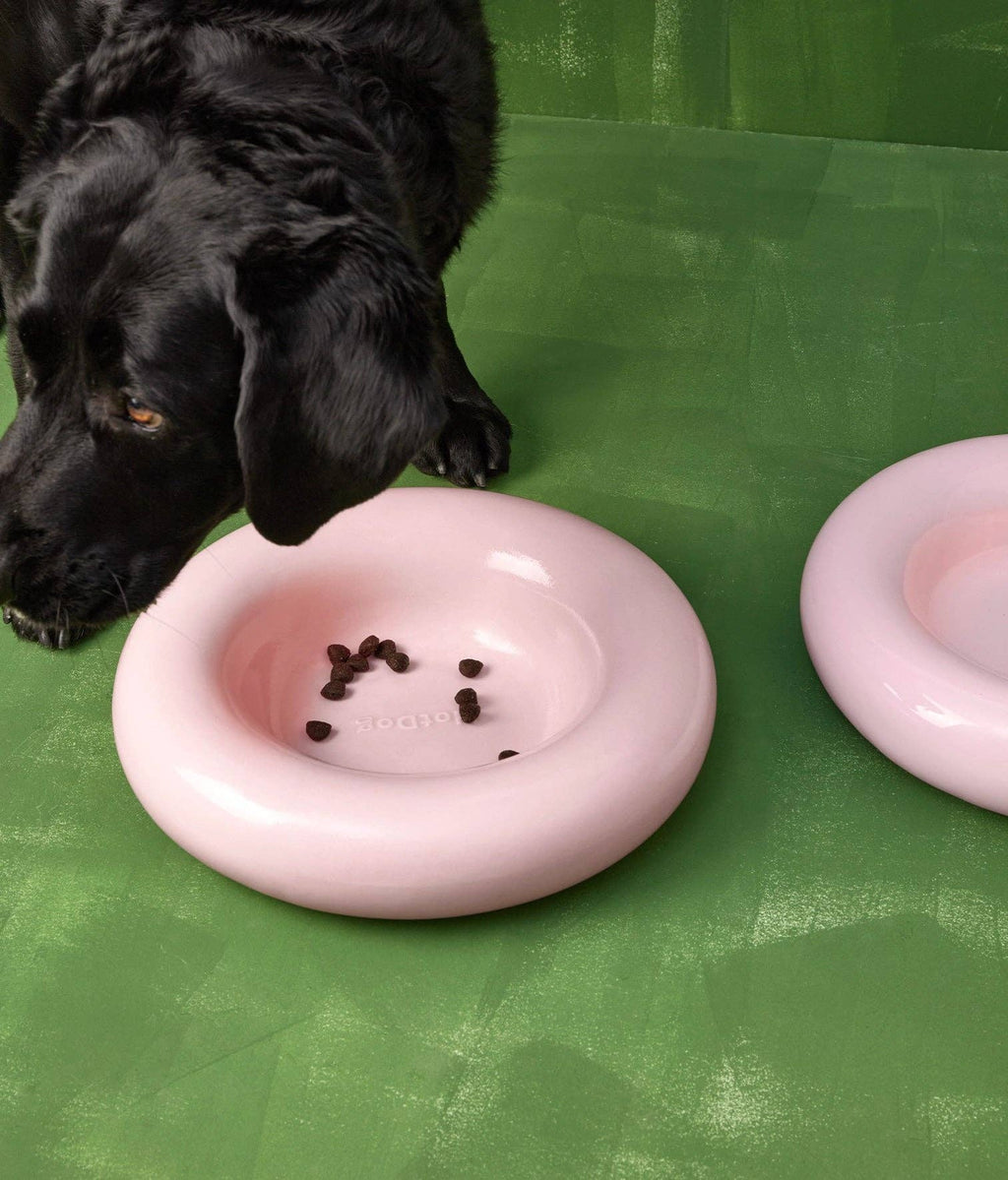 Gamelle en céramique rose pour chien M