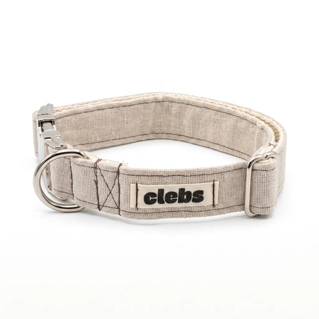 Collier en tissus - Lin naturel