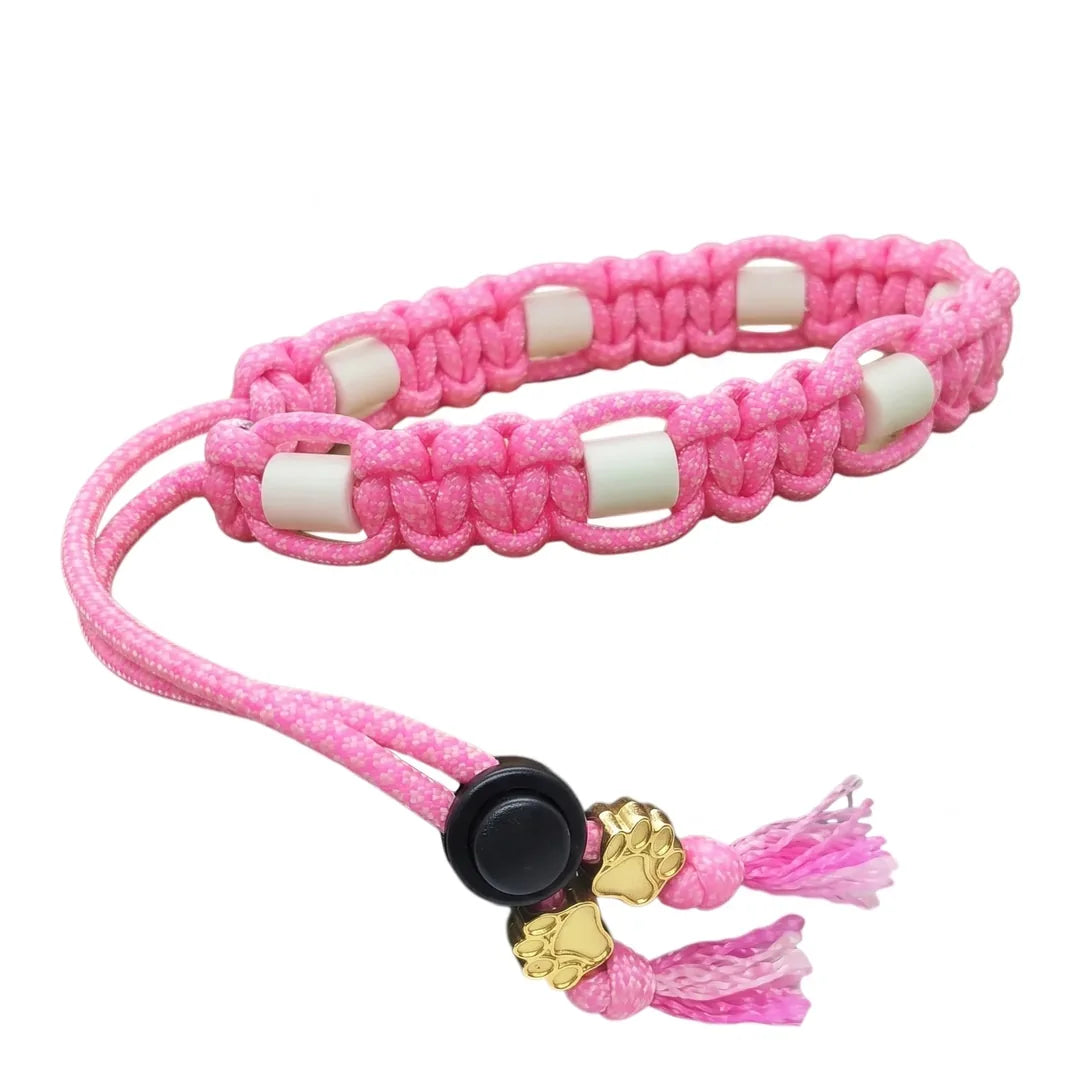 Collier rose anti-tiques avec céramique