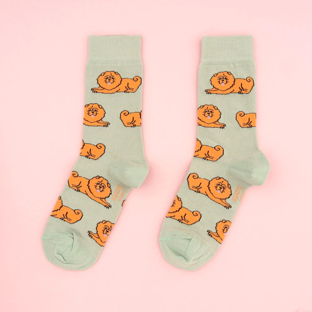 Chaussette race de chien - Chow-chow