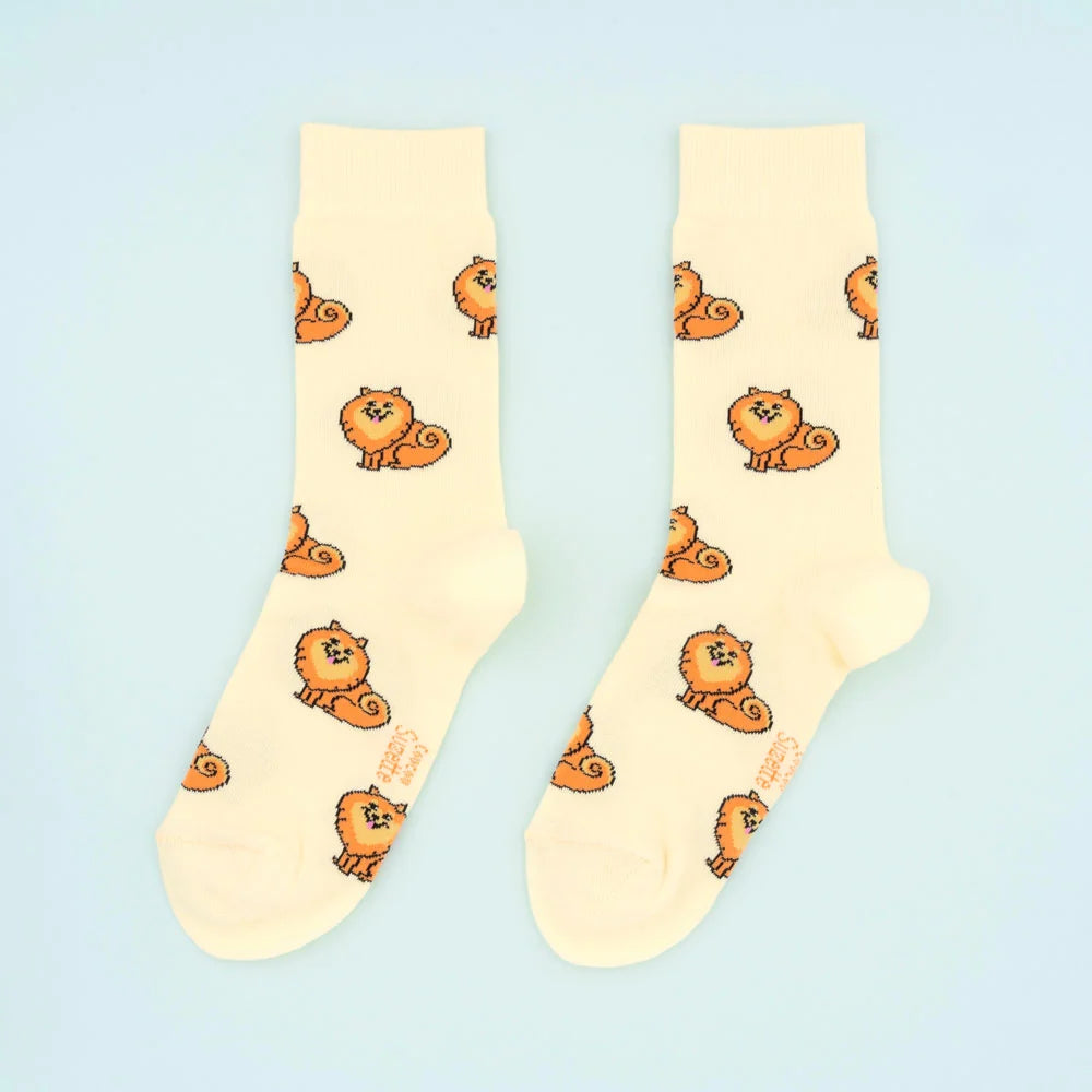 Chaussette race de chien - Spitz