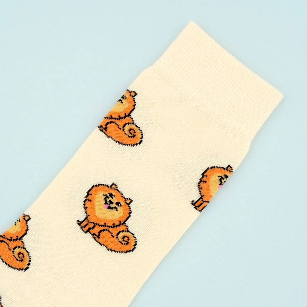 Chaussette race de chien - Spitz
