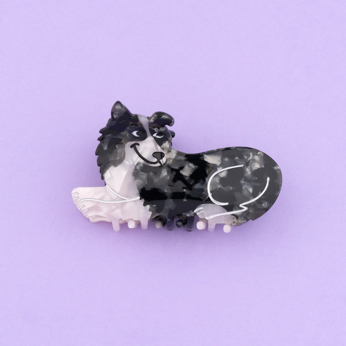 Grande pince à cheveux - Border Collier