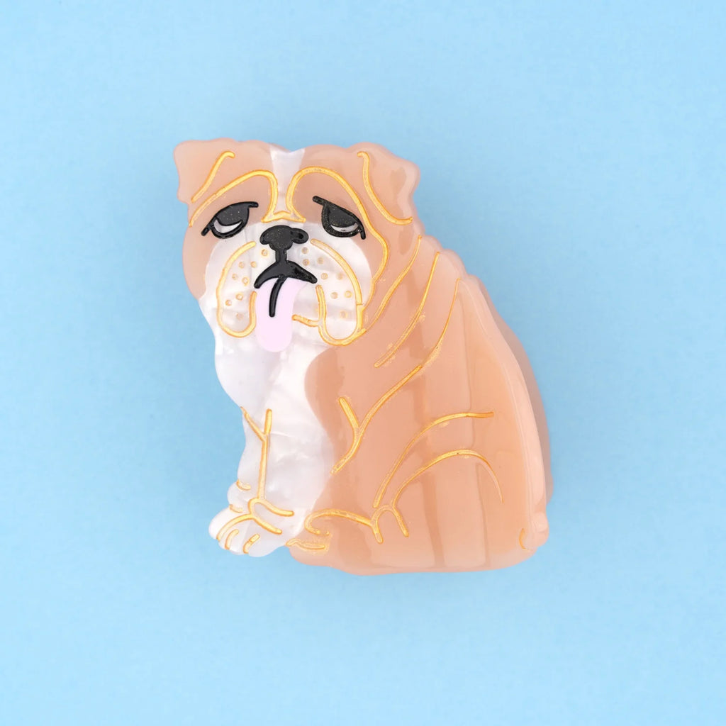 Grande pince à cheveux - Bouledogue Anglais