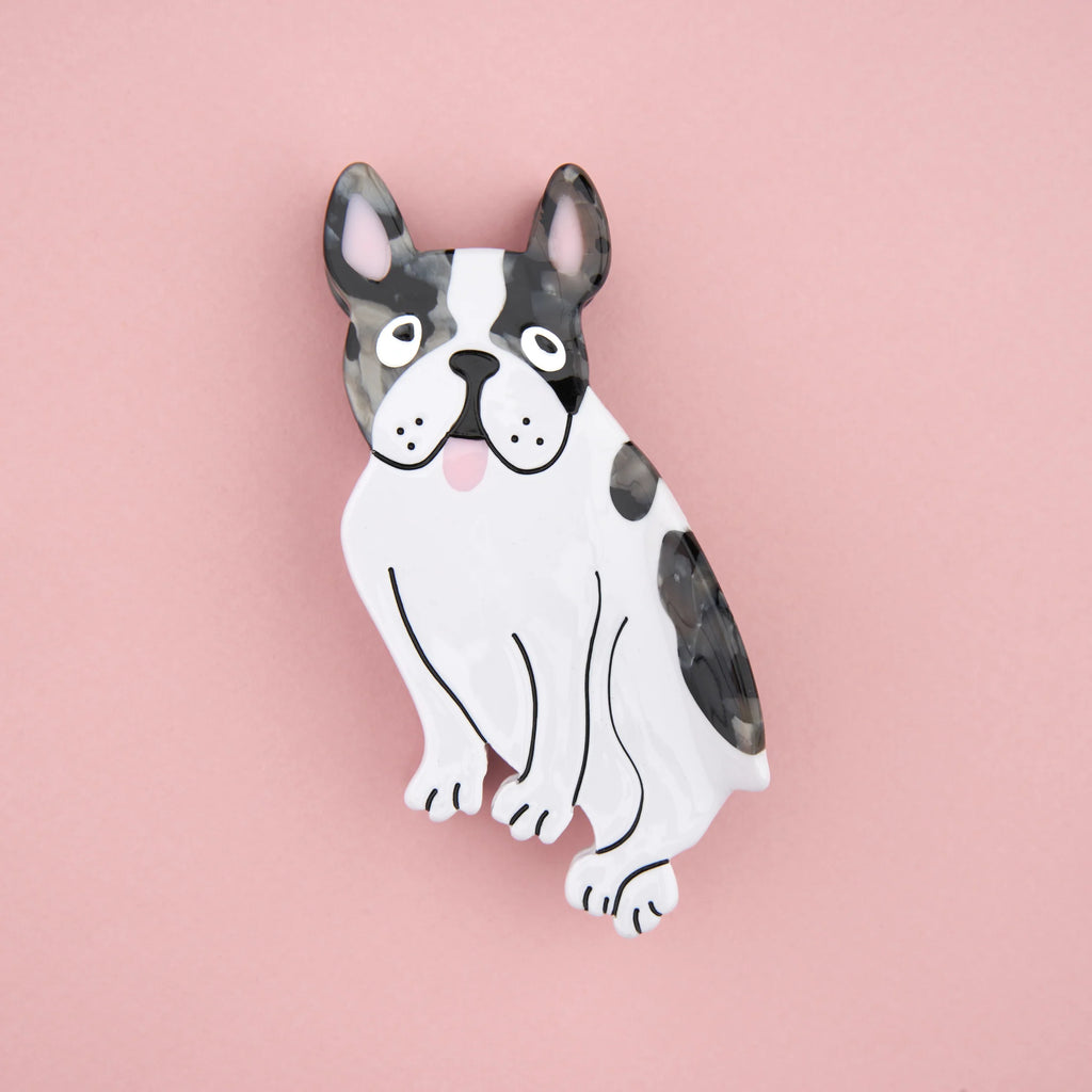 Grande pince à cheveux - Bouledogue Français