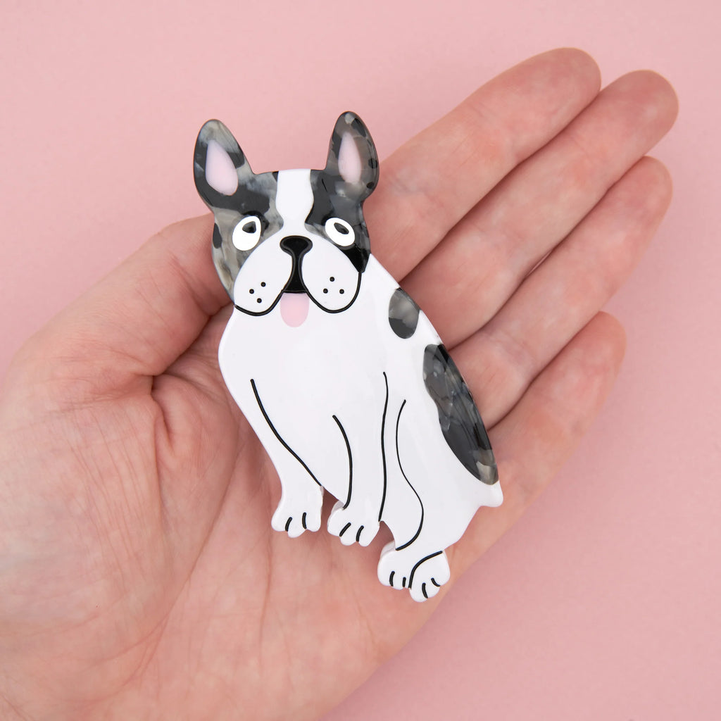 Grande pince à cheveux - Bouledogue Français