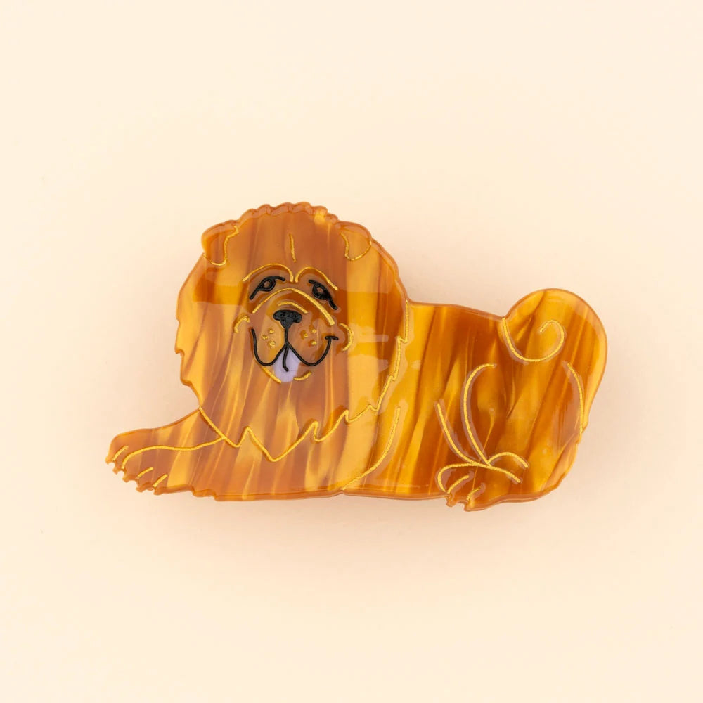 Grande pince à cheveux - Chow-chow