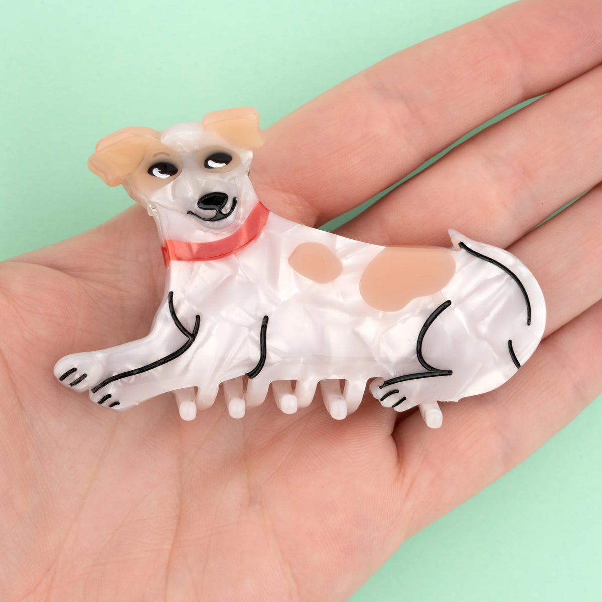 Grande pince à cheveux - Jack Russel