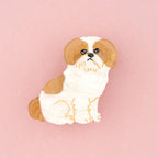 Grande pince à cheveux - Shih tzu