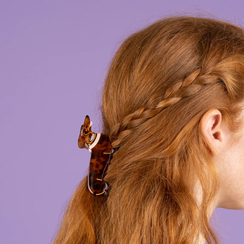 Grande pince à cheveux - Teckel