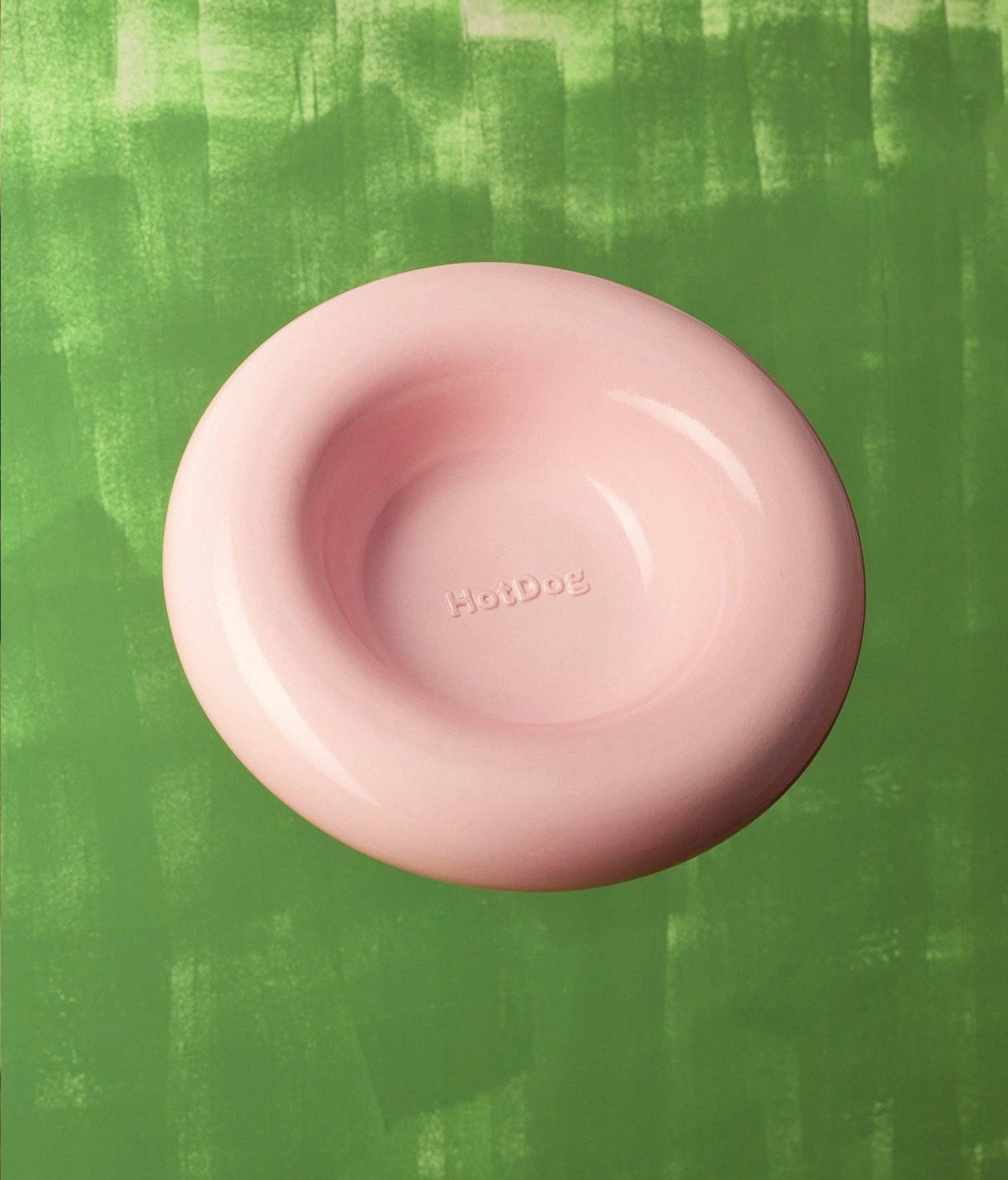 Mangeoire en céramique rose pour chien L