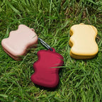Distributeur de friandises en silicone à presser marron