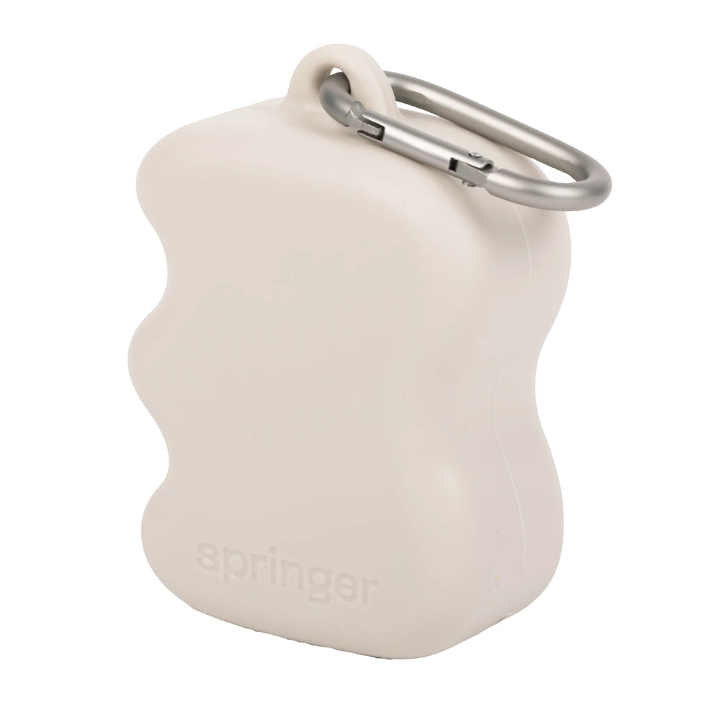 Distributeur de friandises en silicone à presser beige
