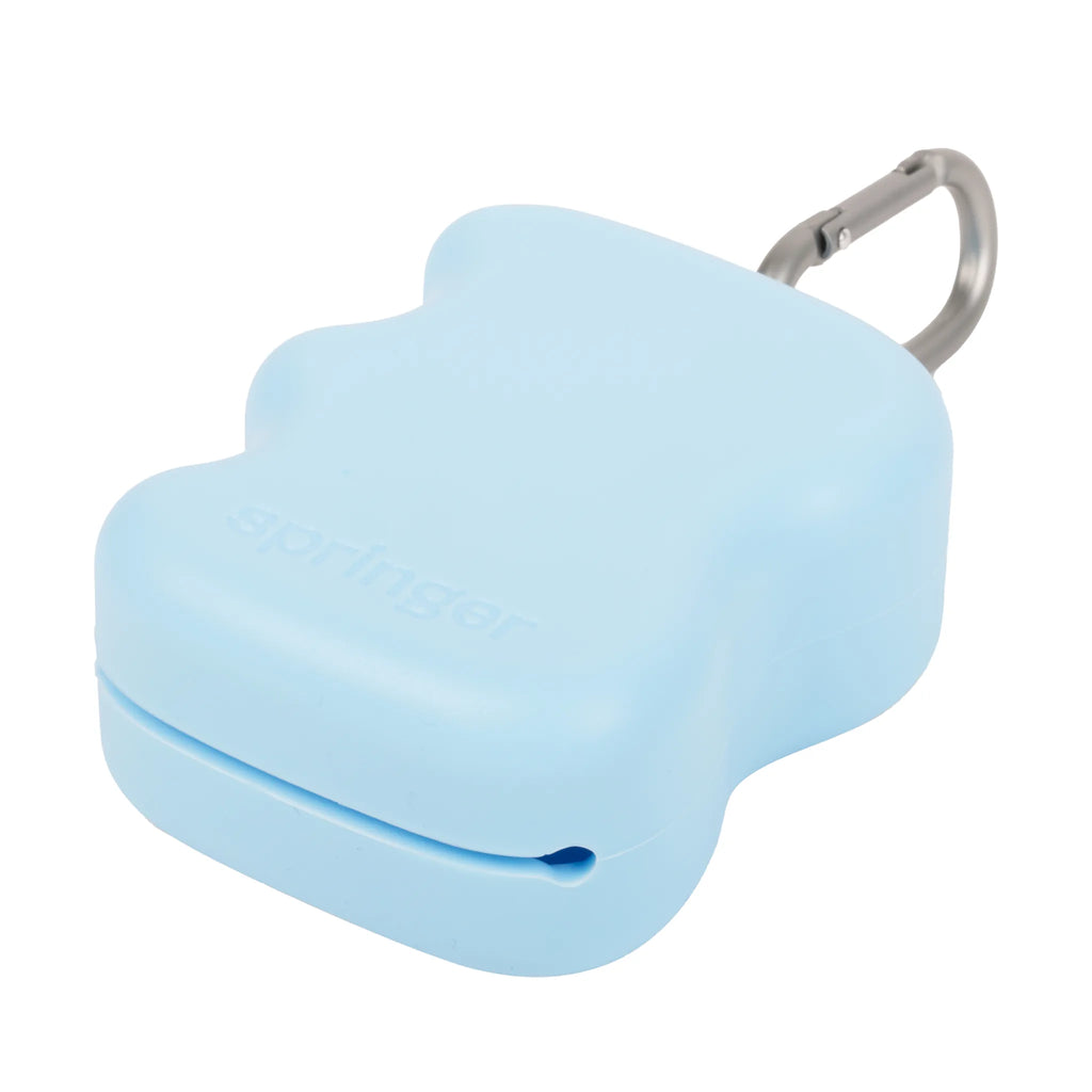 Distributeur de friandises en silicone à presser bleu ciel