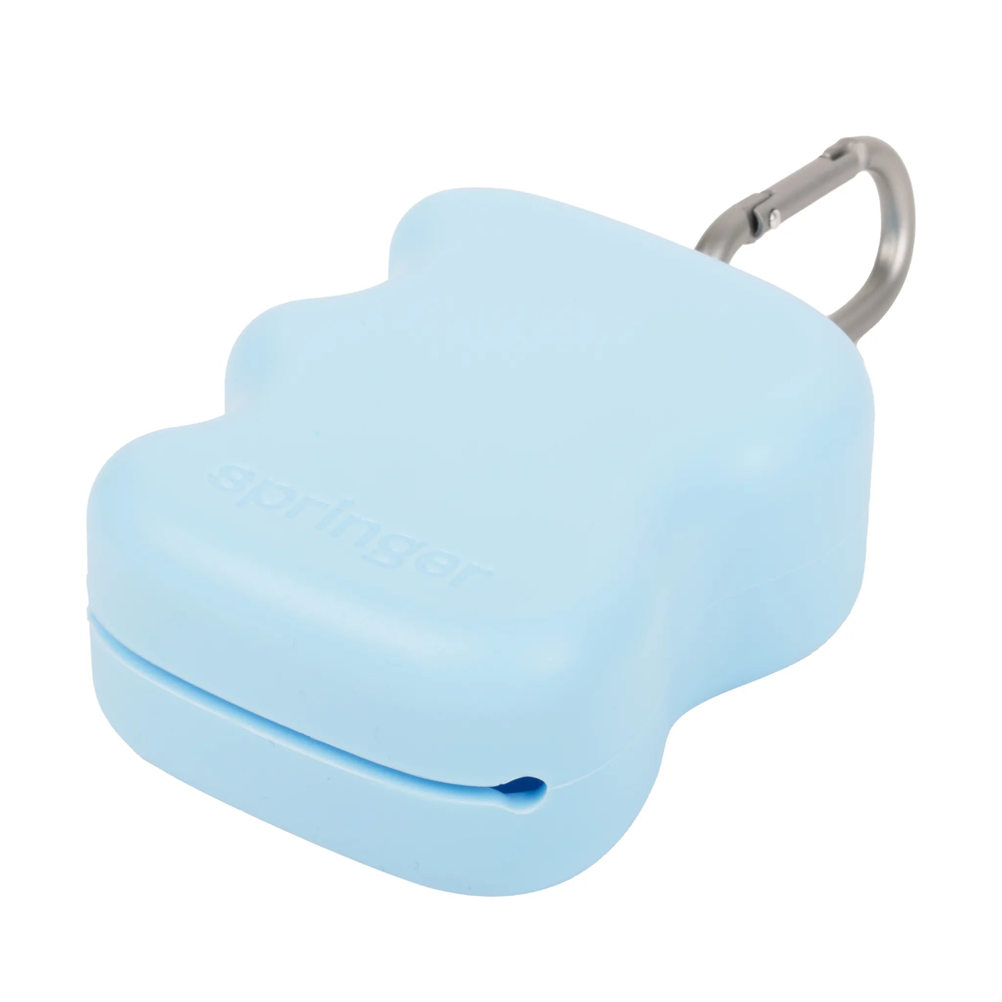 Distributeur de friandises en silicone à presser bleu ciel