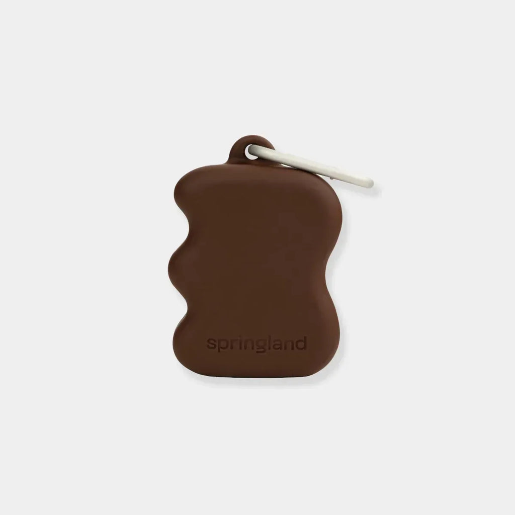 Distributeur de friandises en silicone à presser marron