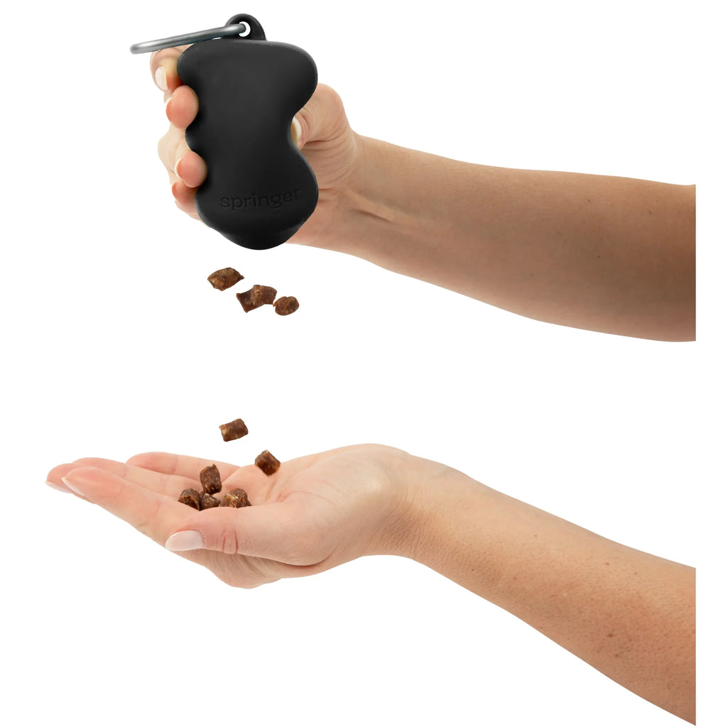 Distributeur de friandises en silicone à presser noir